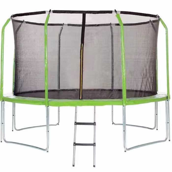 Trampolina Comfort z drabinką 305cm zielona