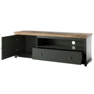 Obrazek Komoda TV 1D 1S Evora 40 Dąb Lefkas/Zielony