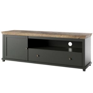 Obrazek Komoda TV 1D 1S Evora 40 Dąb Lefkas/Zielony