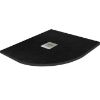 Obrazek Brodzik półokrągły Opal 80/80/2.6 czarny
