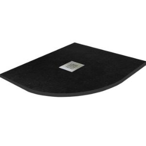 Obrazek Brodzik półokrągły Opal 80/80/2.6 czarny