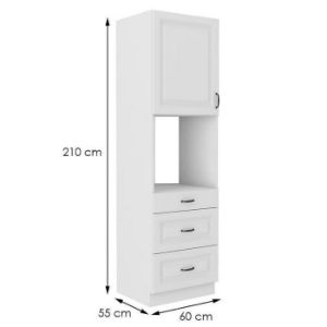 Obrazek Szafka kuchenna STILO biały mat/biały 60dps-210 3s 1f