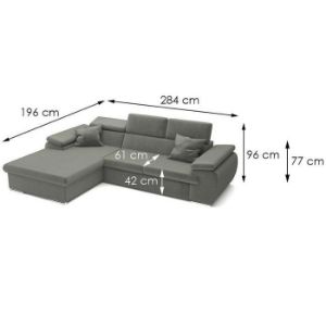 Obrazek Narożnik Polo L Kronos 15 plus poduszki Kronos 15