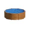 Obrazek Basen stalowy okrągły motyw drewna seria PACIFIC 4.6X1.2M KIT460W GRE