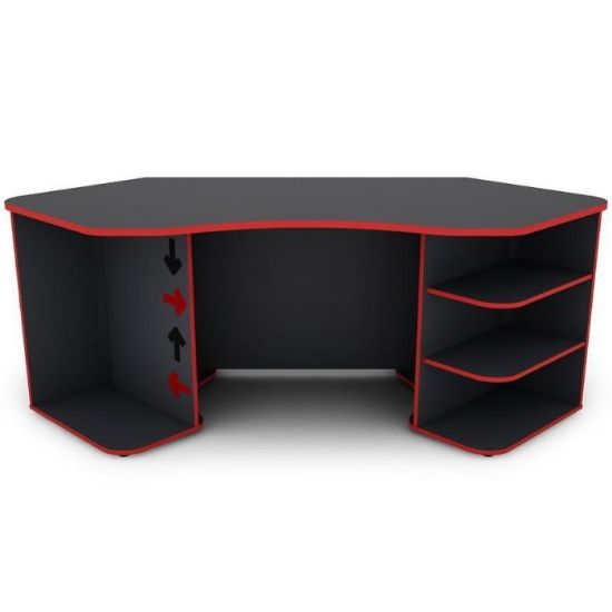 Obrazek Biurko Matrix 1 grafit/czerwony 