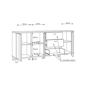 Obrazek Komoda Hayato HYTK241L