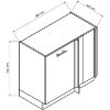 Obrazek Szafka Kuchenna Natalia DMP PL Biały Połysk
