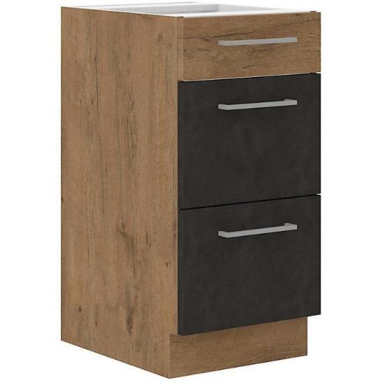 Obrazek Szafka kuchenna VIGO grafit mat 40D 3S BB