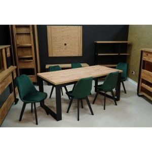 Obrazek Stół Iris St-29 140x80+2x40 Dąb Wotan