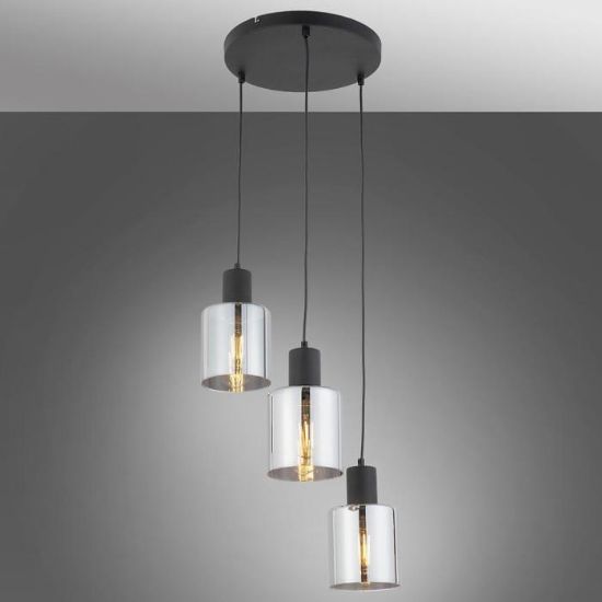 Obrazek Lampa wisząca Sierra black/grafit 6655 PL3 