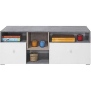 Obrazek Szafka RTV Sigma 120 SI9 beton/biały/dąb