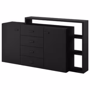 Obrazek Komoda 2d4s Bota 27 czarny supermat