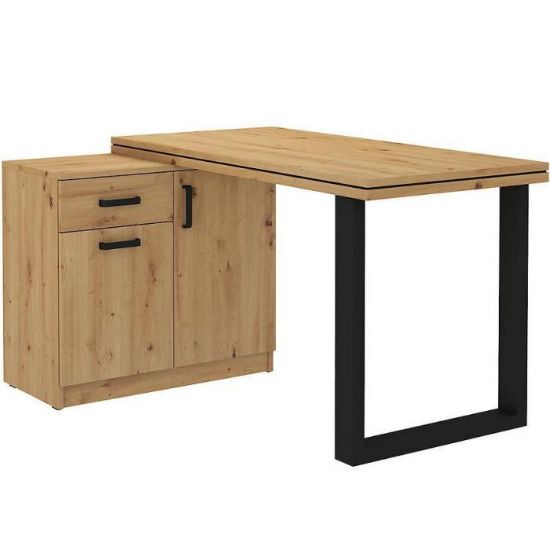 Obrazek Biurko Z Komodą Niską Malta Dab Artisan (Blat 56mm) Typ 140