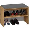 Obrazek Szafka na buty siedzisko 50x70 Massi 05 dąb wotan/biały