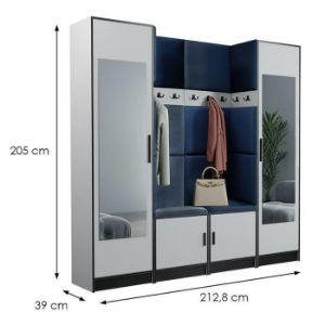 Obrazek Garderoba Roj 18 biała + Kronos 09 niebieska