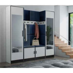 Obrazek Garderoba Roj 18 biała + Kronos 09 niebieska