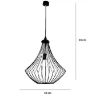 Obrazek Lampa Turbacz 2643/Z-B-1 Czarny LW1