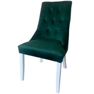 Obrazek Krzesło Sofia Biały/Zielony/Stare Złoto