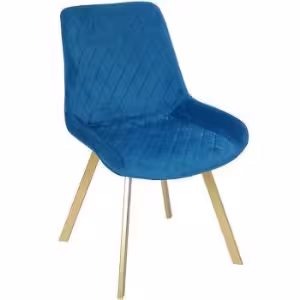 Obrazek Krzesło Kansas Niebieskie/Nogi Złote