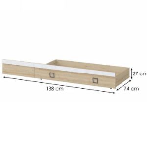 Obrazek Szuflada Kiki FK68-BK/KI-15 beech/white 