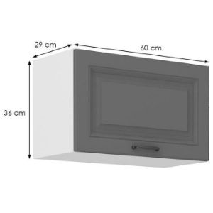 Obrazek Szafka kuchenna Stilo dustgrey/biały 60gu/36 1f 