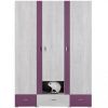 Obrazek Szafa Next NX-1 sosna biała/viola 140 cm