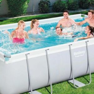 Obrazek Basen stelażowy prostokątny z pompą 4,04x2,01x1 m 56442