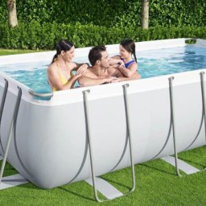 Obrazek Basen stelażowy prostokątny z pompą 4,04x2,01x1 m 56442