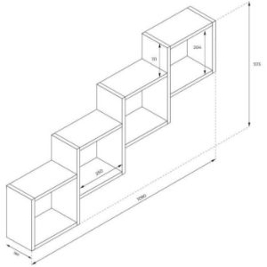 Obrazek Półka Wisząca NR 8 Czarny