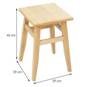 Obrazek Taboret Kwadratowy 690 Naturalny 
