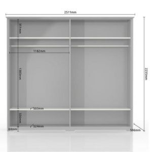 Obrazek Szafa 4d Evergreen p4/eg ivory mat