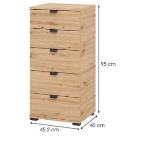 Obrazek Komoda Duerto 5F 45 artisan 11008308