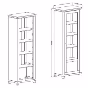 Obrazek Witryna 1D P Evora 06 Dąb Lefkas/Zielony