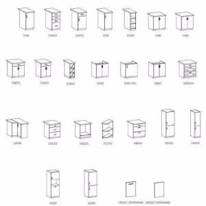 Obrazek Szafka kuchenna Linea D60Z-P grey