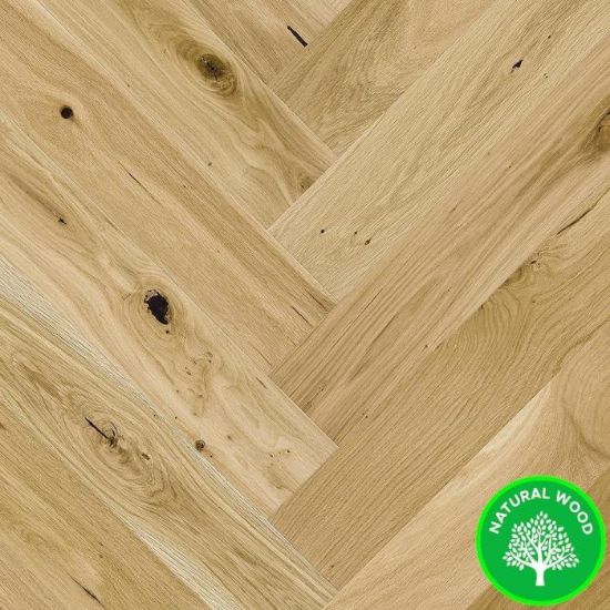 Obrazek Deska podłogowa Barlinek Dąb Country Jodełka 14x130x725 OPTI 