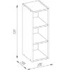 Obrazek Szafka kuchenna Daria G20 otwarta