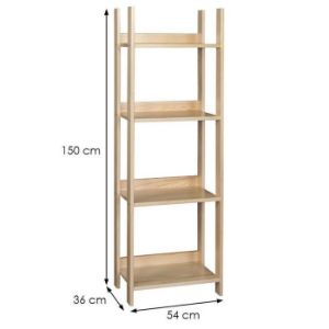 Obrazek Regał eko średni 150 sosna lakier