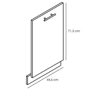 Obrazek Front zmywarki Denis 45pz dąb london 
