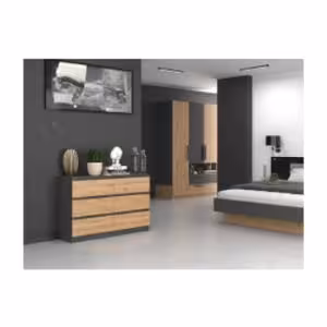 Obrazek Komoda Umo P6 120 antracyt/dąb artisan