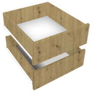 Obrazek Szafa Lamelo 1 200 Dąb Artisan/Czarny