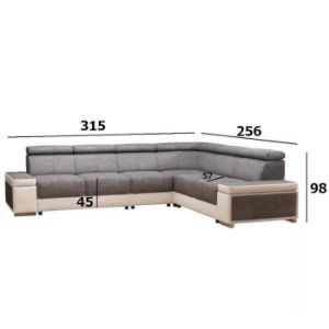 Obrazek Narożnik z funkcją spania Ester Alfa 13 + Madryt 120 uniwersalny