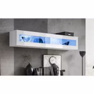 Obrazek Szafka Wisząca Fly 51+Szkło Biały + LED