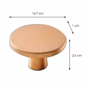 Obrazek Uchwyt Gałka Złota Plato 31