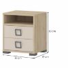 Obrazek Szafka nocna Kiki NS2-BK/KI-01 beech/sand