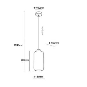 Obrazek Lampa Marco 2077 grafit LW1 