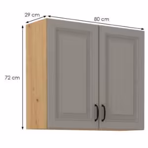 Obrazek Szafka kuchenna Stilo claygrey/artisan 80g/72 2f