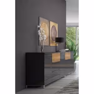Obrazek Komoda 2d3s Onyx k23/on pacific walnut/anthracit