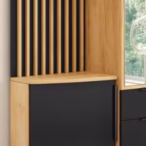 Obrazek Garderoba Sorento złoty kraft/czarny