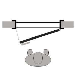 Obrazek Drzwi wewnętrzne Trio 3*3 80P Dąb Sonoma L2