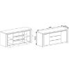Obrazek Komoda Livinio L8 Ribbeck/biały połysk